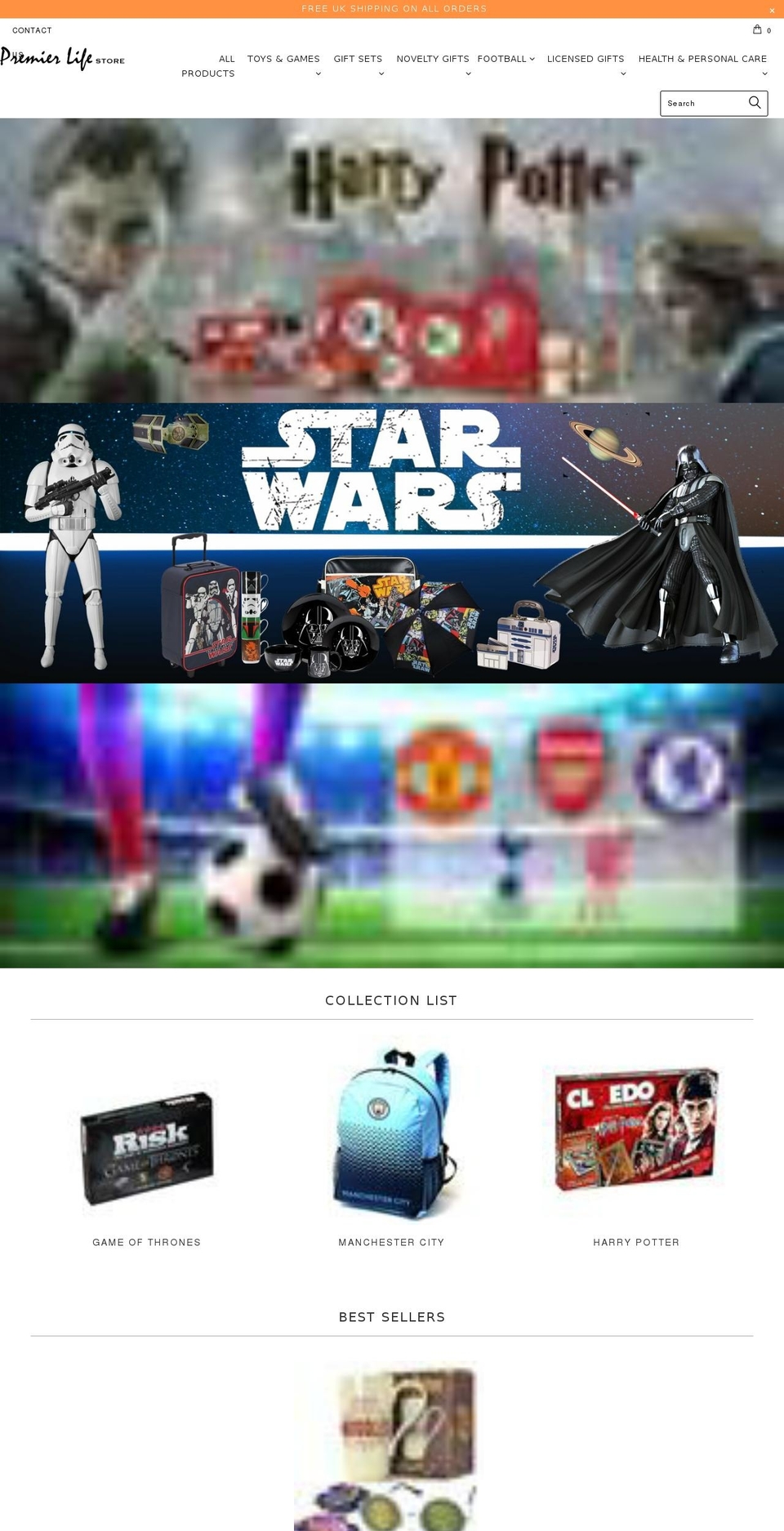 premierlifestore.com — Shopify storefront screenshot