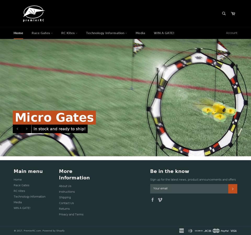 premierrc.com shopify website screenshot