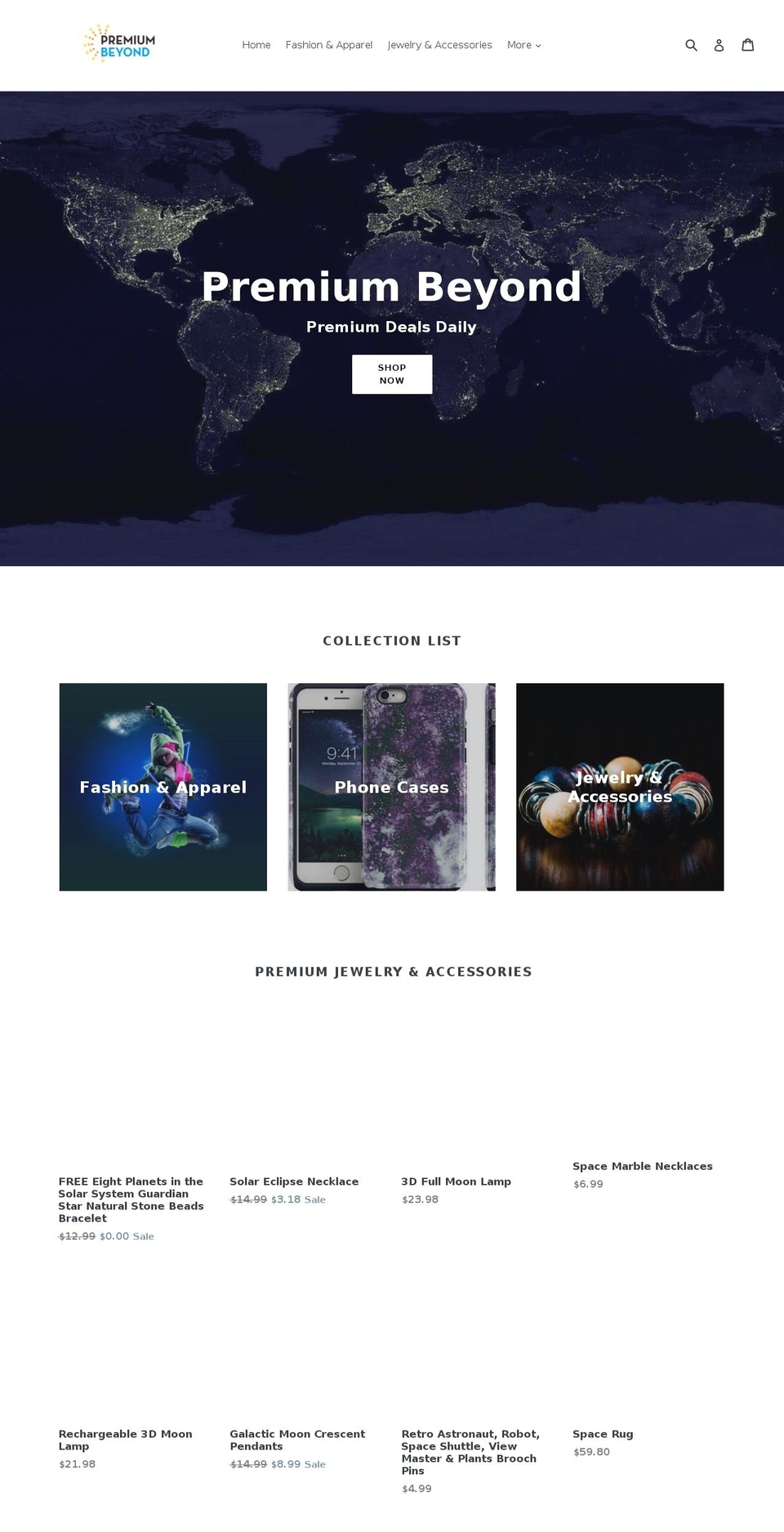 premiumbeyond.com — Shopify storefront screenshot