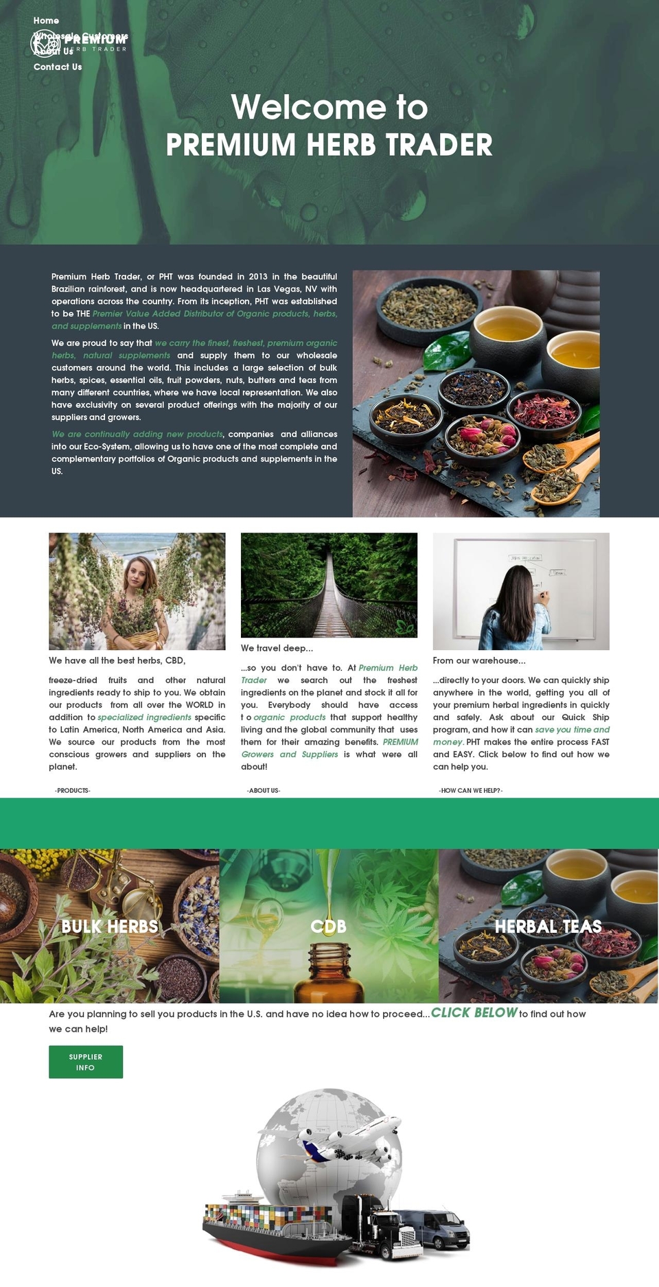 premiumherbtrader.com — Shopify storefront screenshot