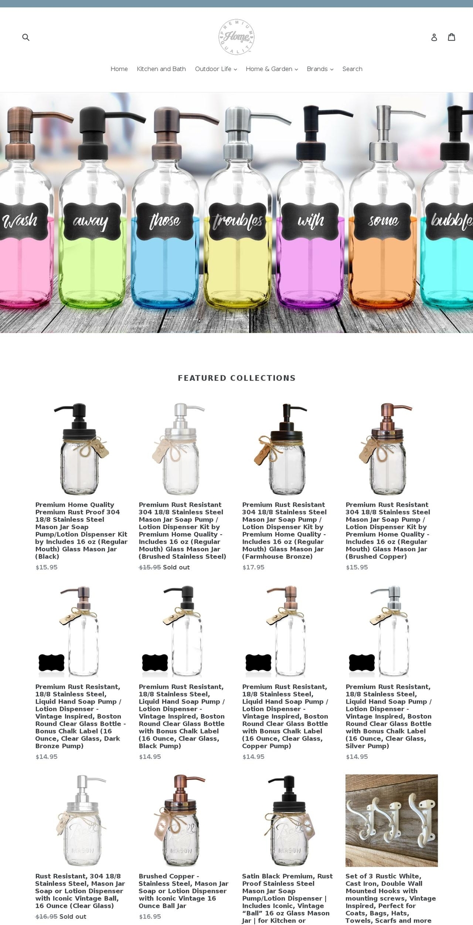 premiumhomequality.com — Shopify storefront screenshot