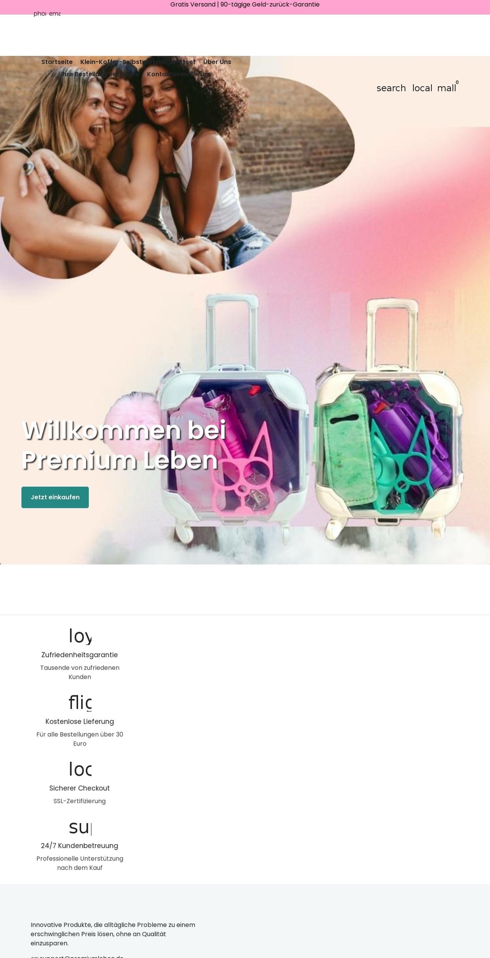 premiumleben.de shopify website screenshot