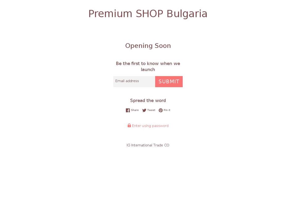 premiumshopbulgaria.com — Shopify storefront screenshot