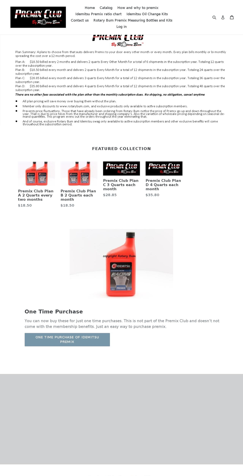 premixclub.com shopify website screenshot