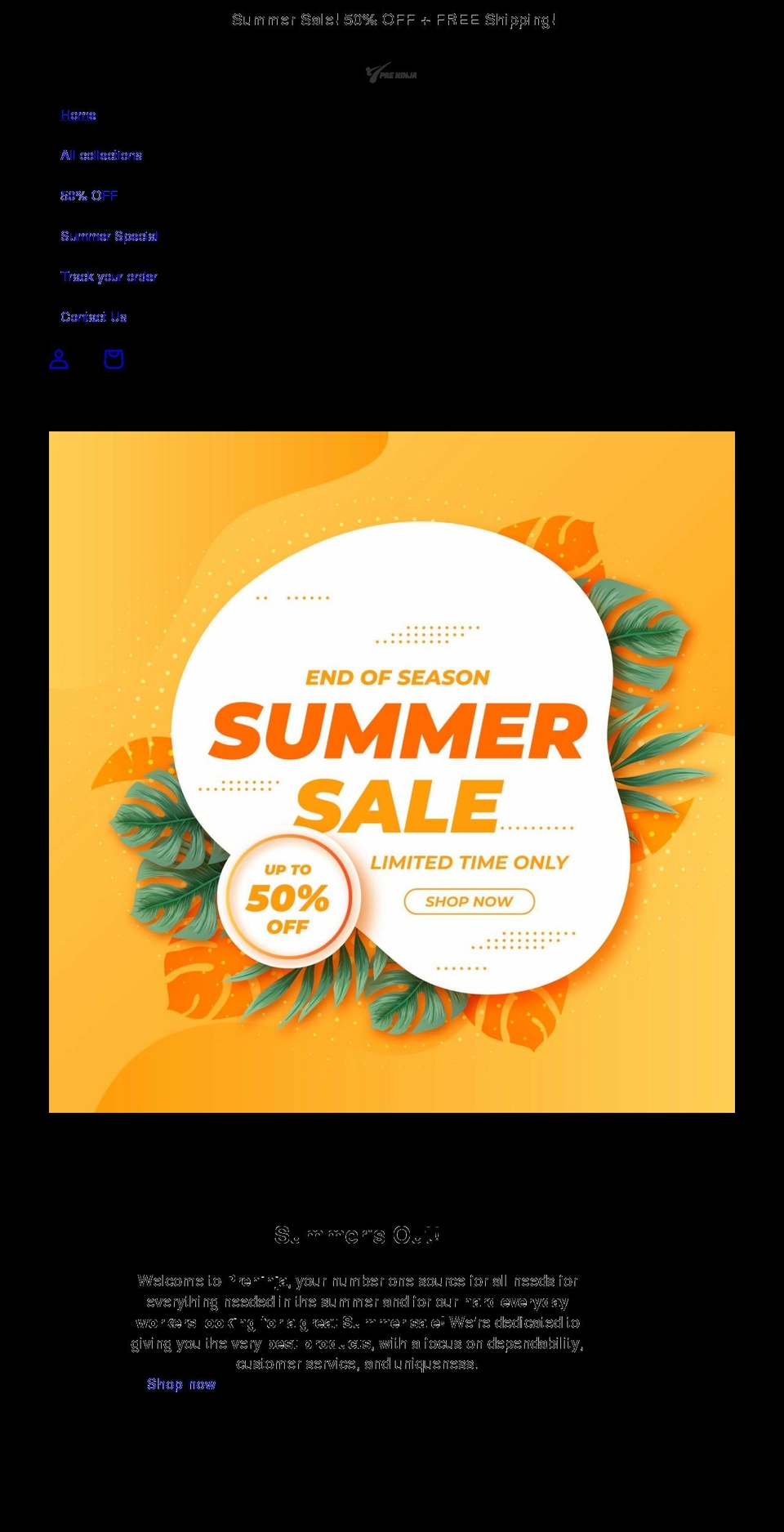 preninja.com shopify website screenshot