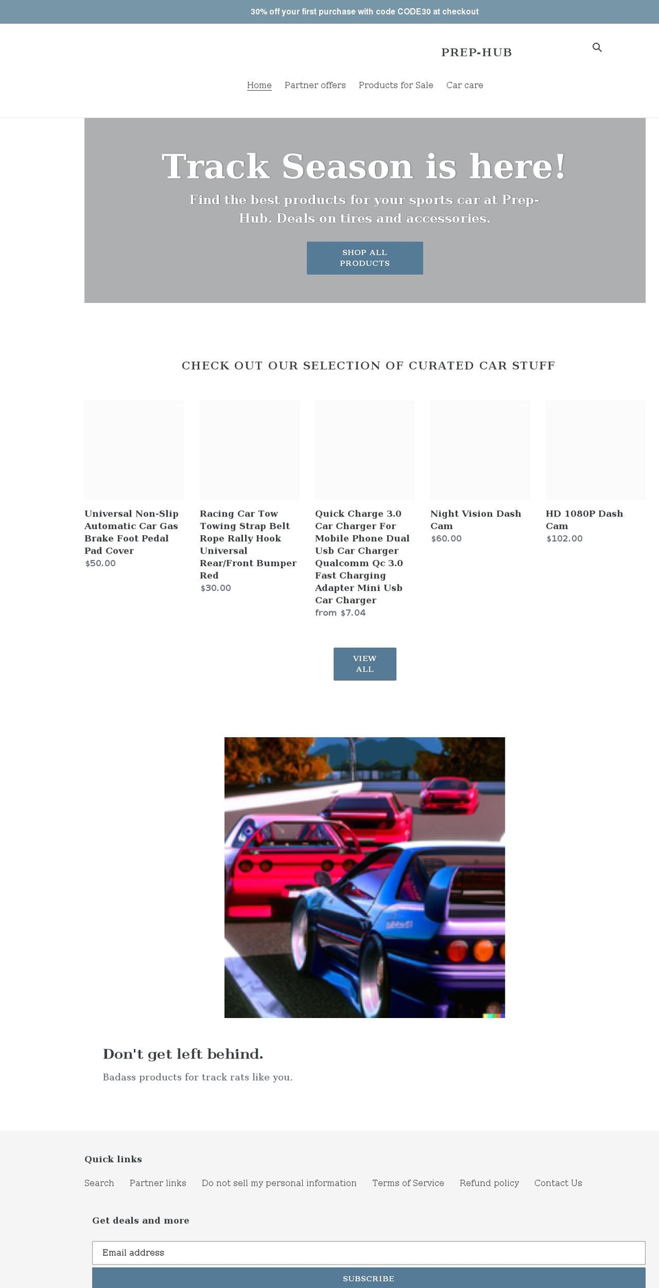 prep-hub.com shopify website screenshot