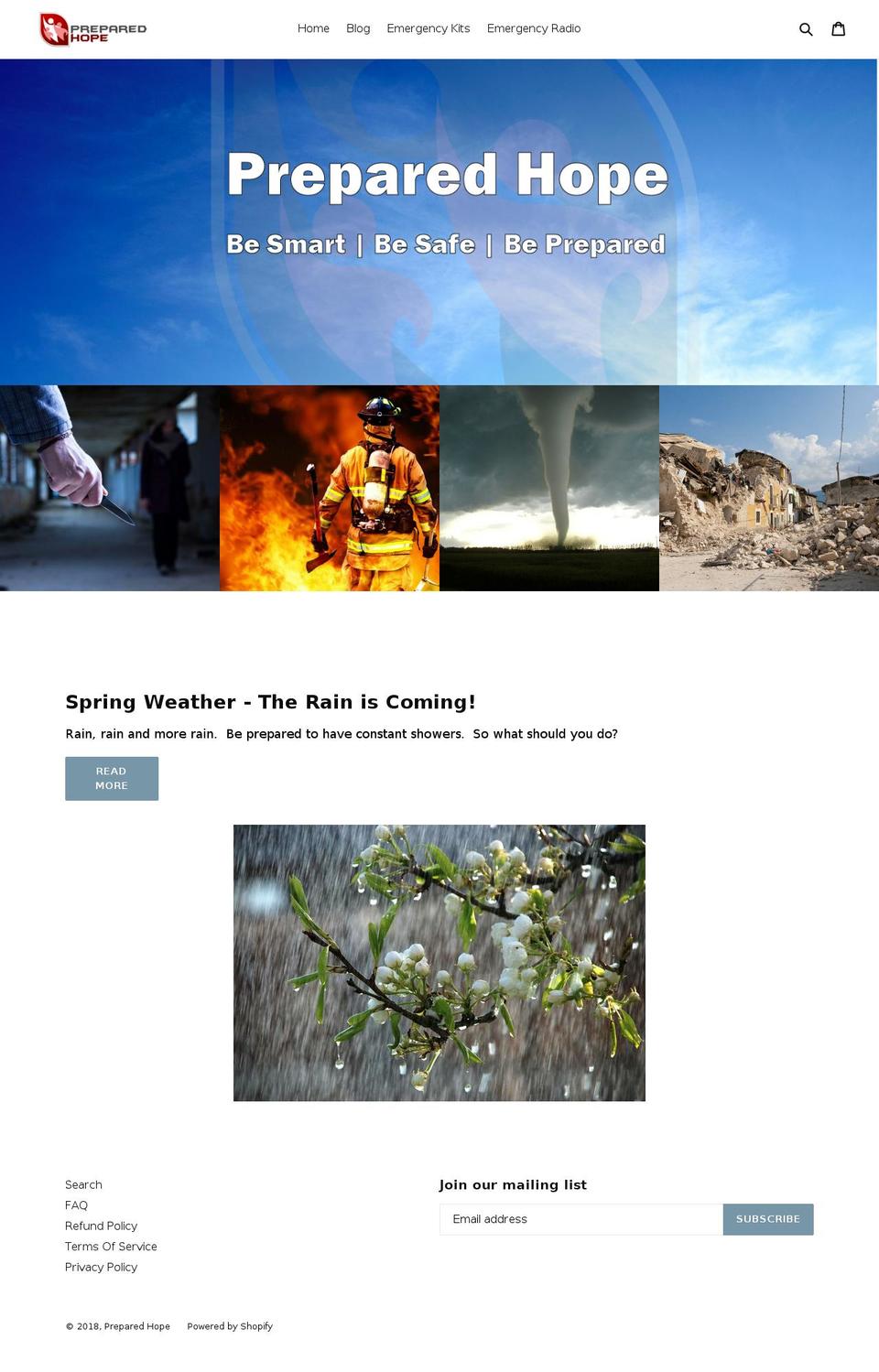 preparedhope.com — Shopify storefront screenshot