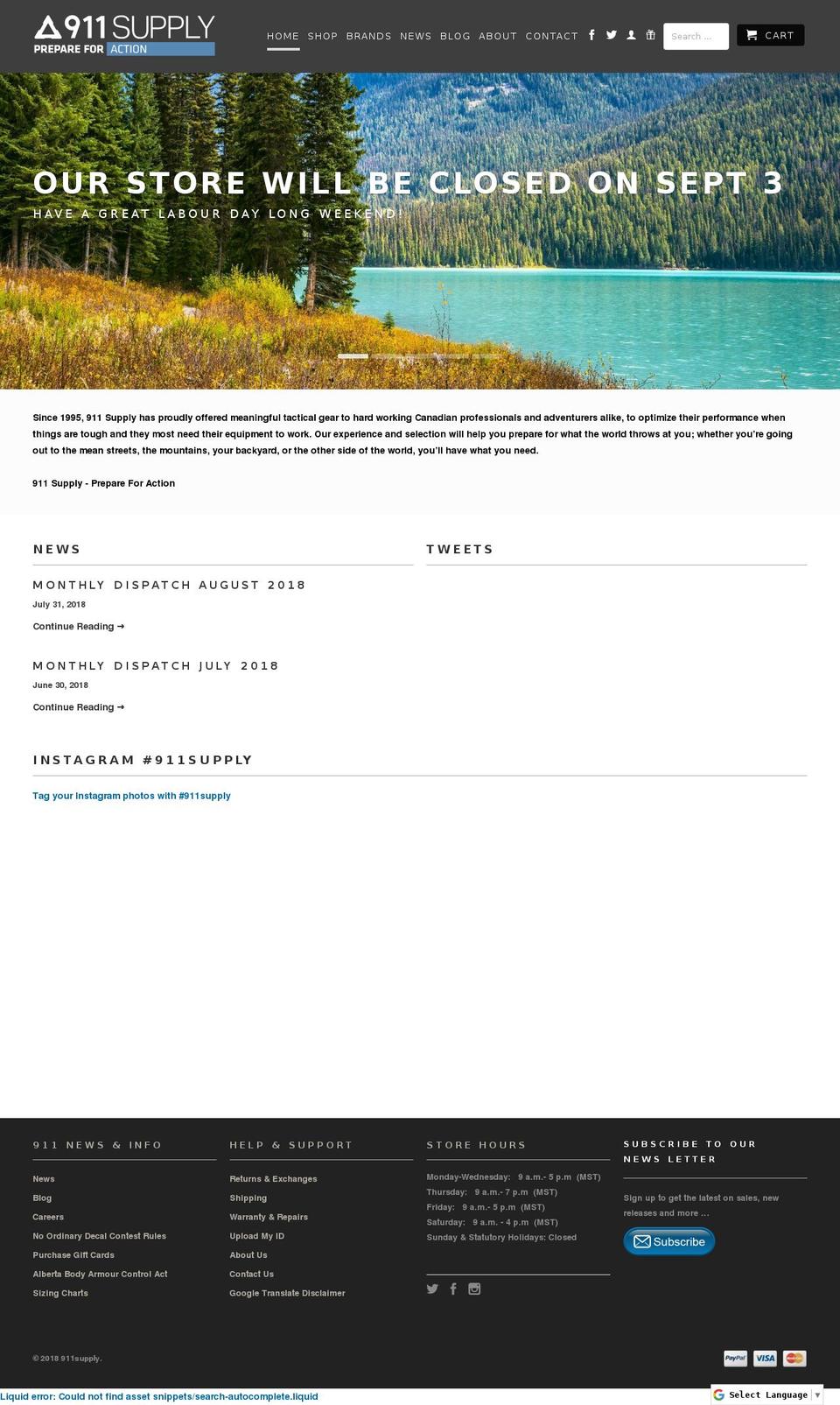 prepareforduty.com — Shopify storefront screenshot