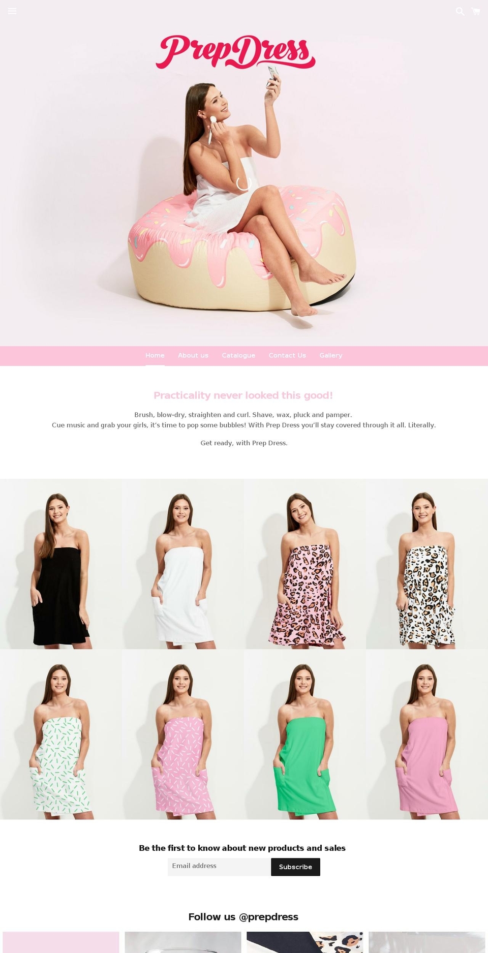 prepdress.com.au shopify website screenshot