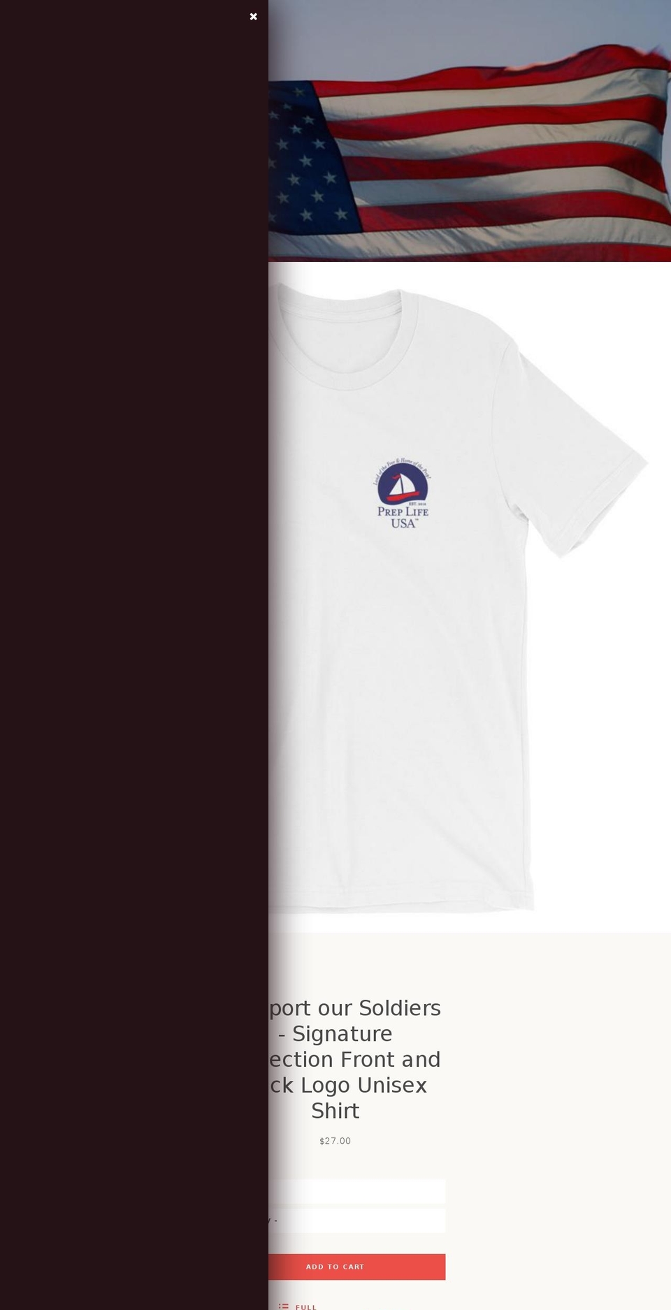 preplifeusa.com shopify website screenshot