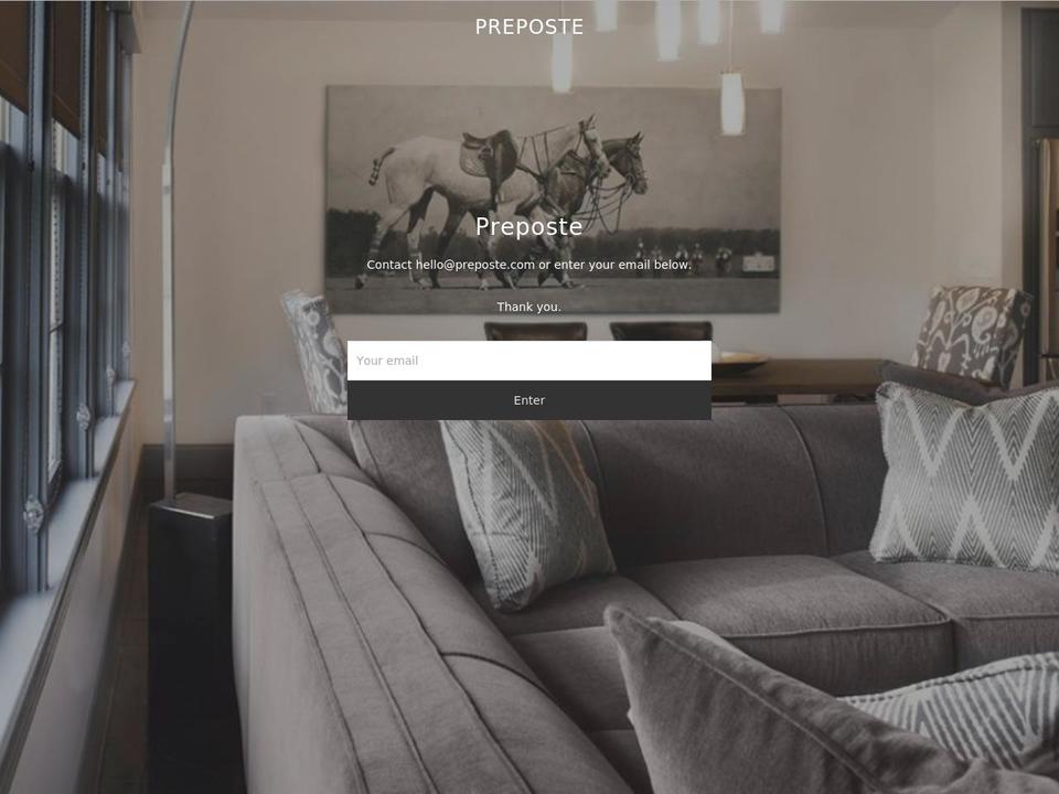 preposte.com shopify website screenshot