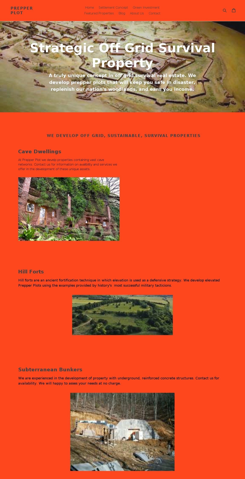prepperplot.com — Shopify storefront screenshot