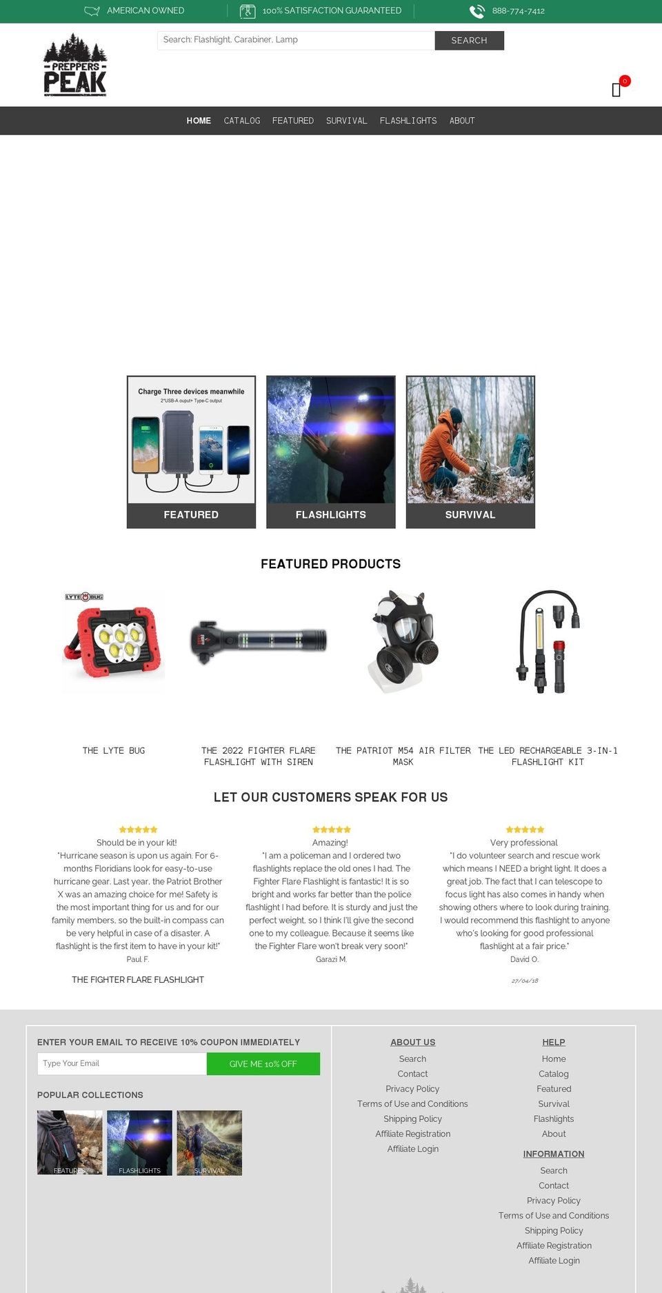 prepperspeak.com shopify website screenshot