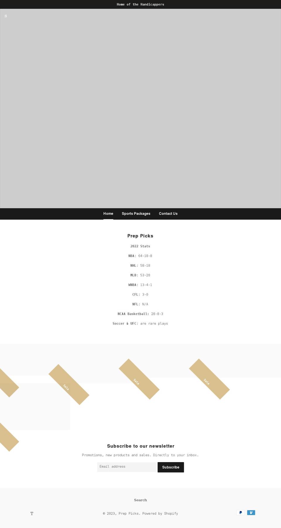 preppicks.com shopify website screenshot