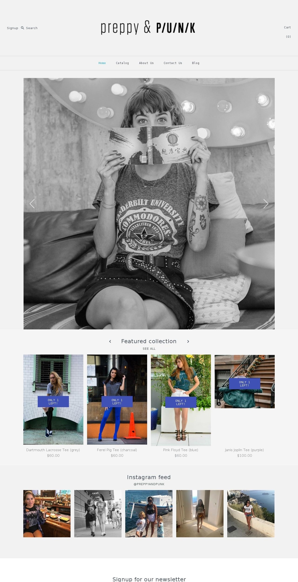 preppyandpunk.com — Shopify storefront screenshot