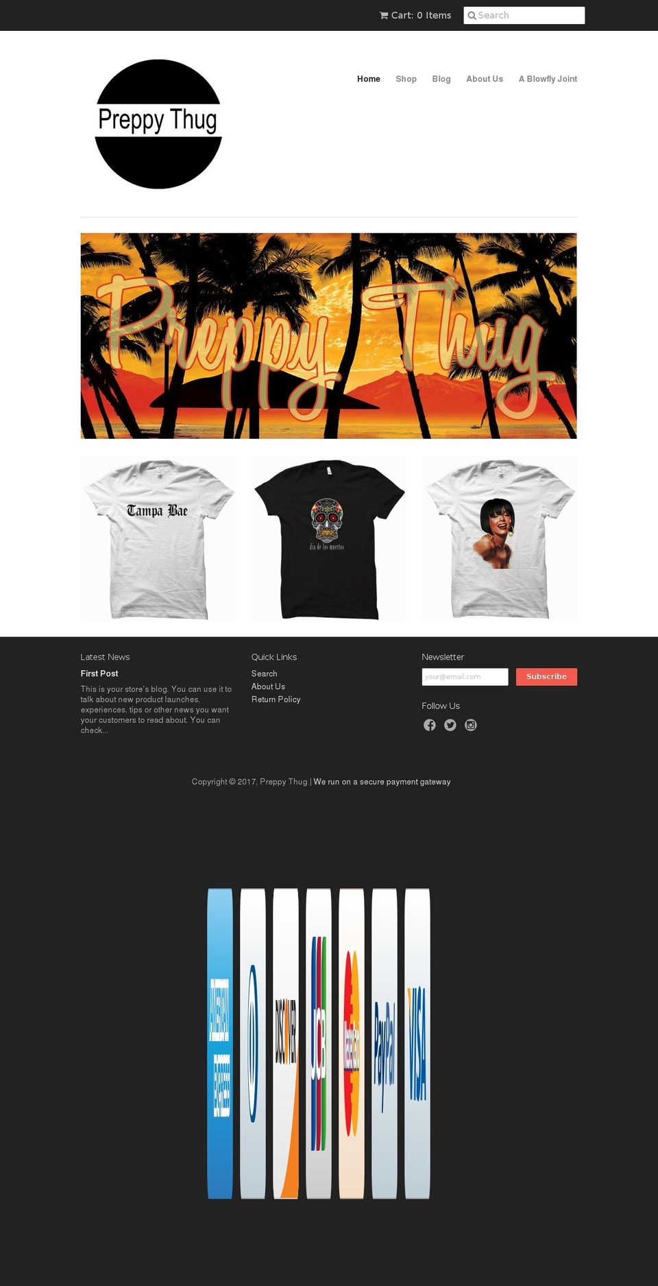 preppythug.com shopify website screenshot