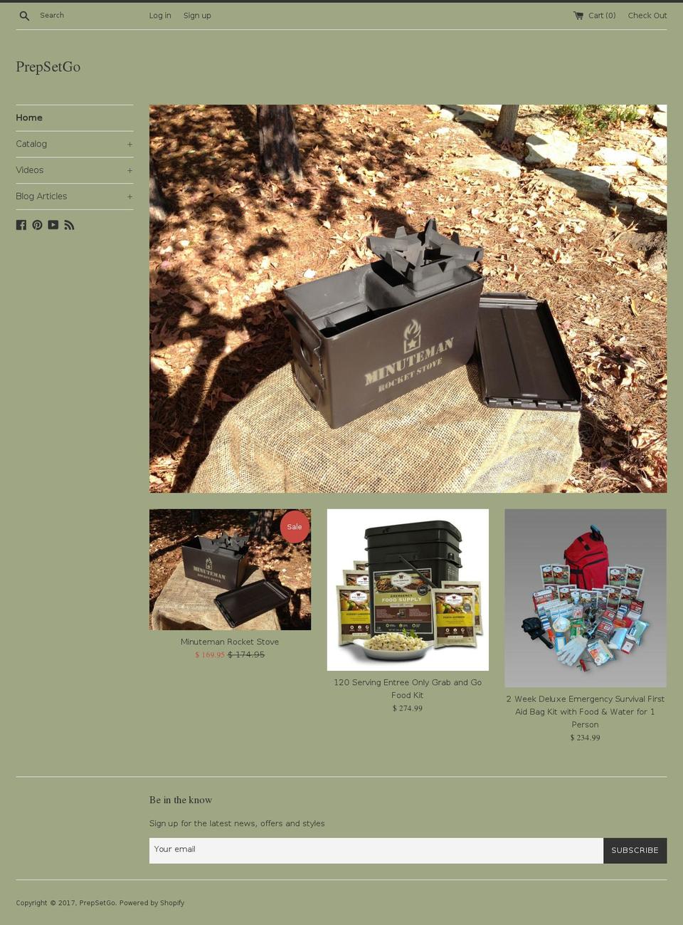 prepsetgo.com shopify website screenshot