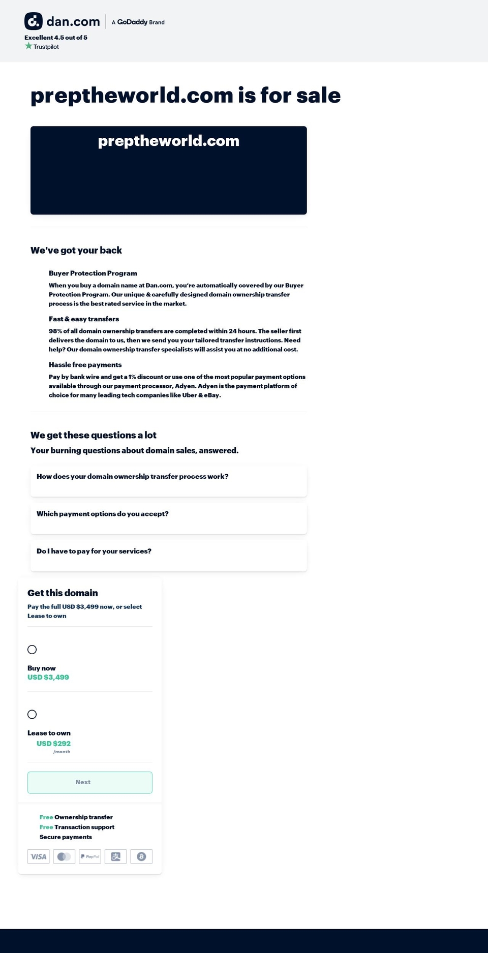 preptheworld.com — Shopify storefront screenshot