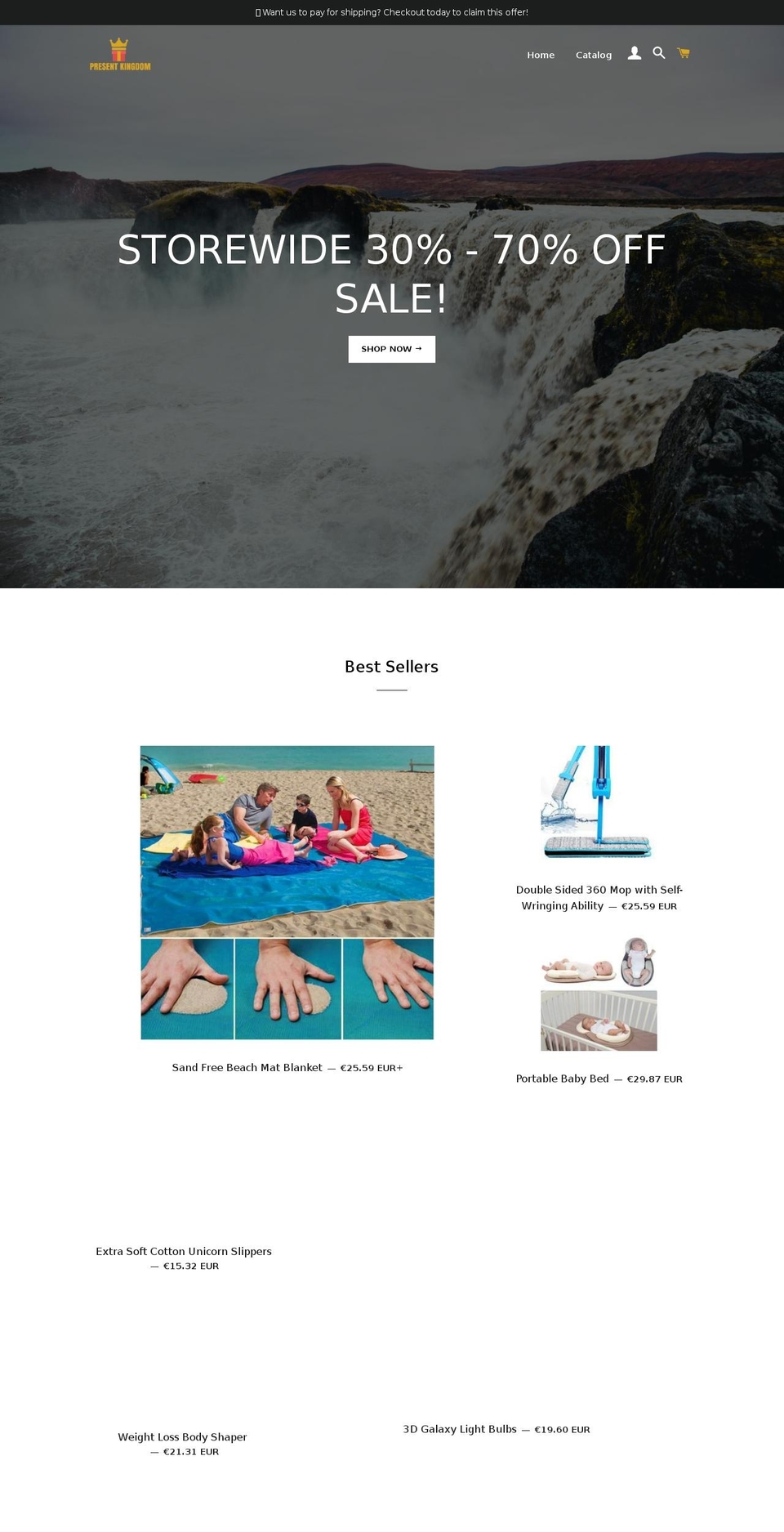 presentkingdom.com — Shopify storefront screenshot