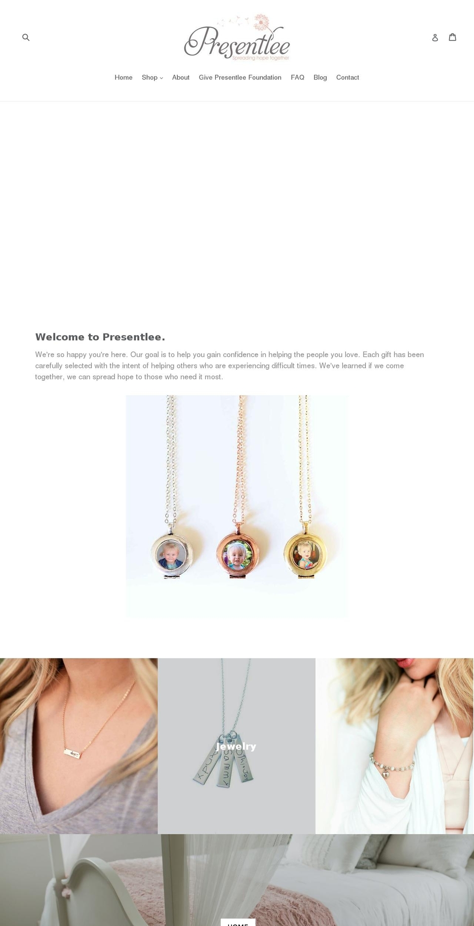 presentlee.com shopify website screenshot