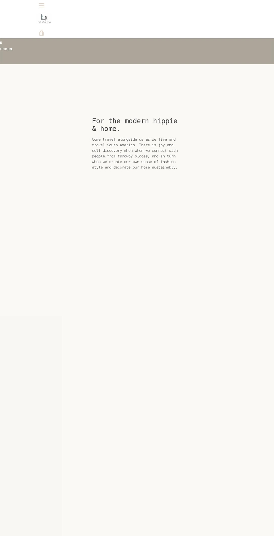 presentlyin.com shopify website screenshot