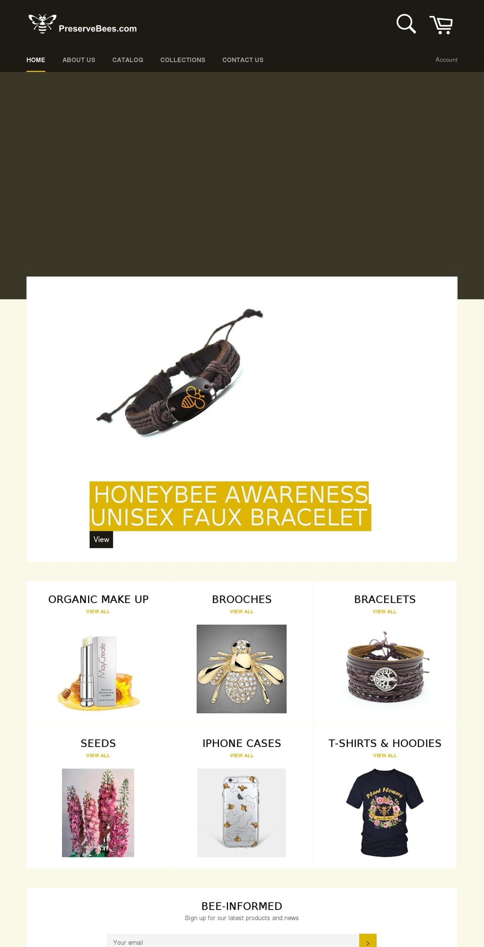 Copy of Copy of venture Shopify theme site example preservebees.com