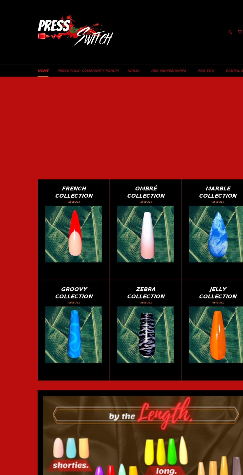 pressandswitch.com shopify website screenshot