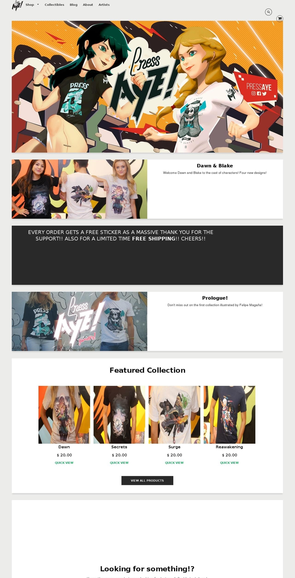 pressaye.com — Shopify storefront screenshot