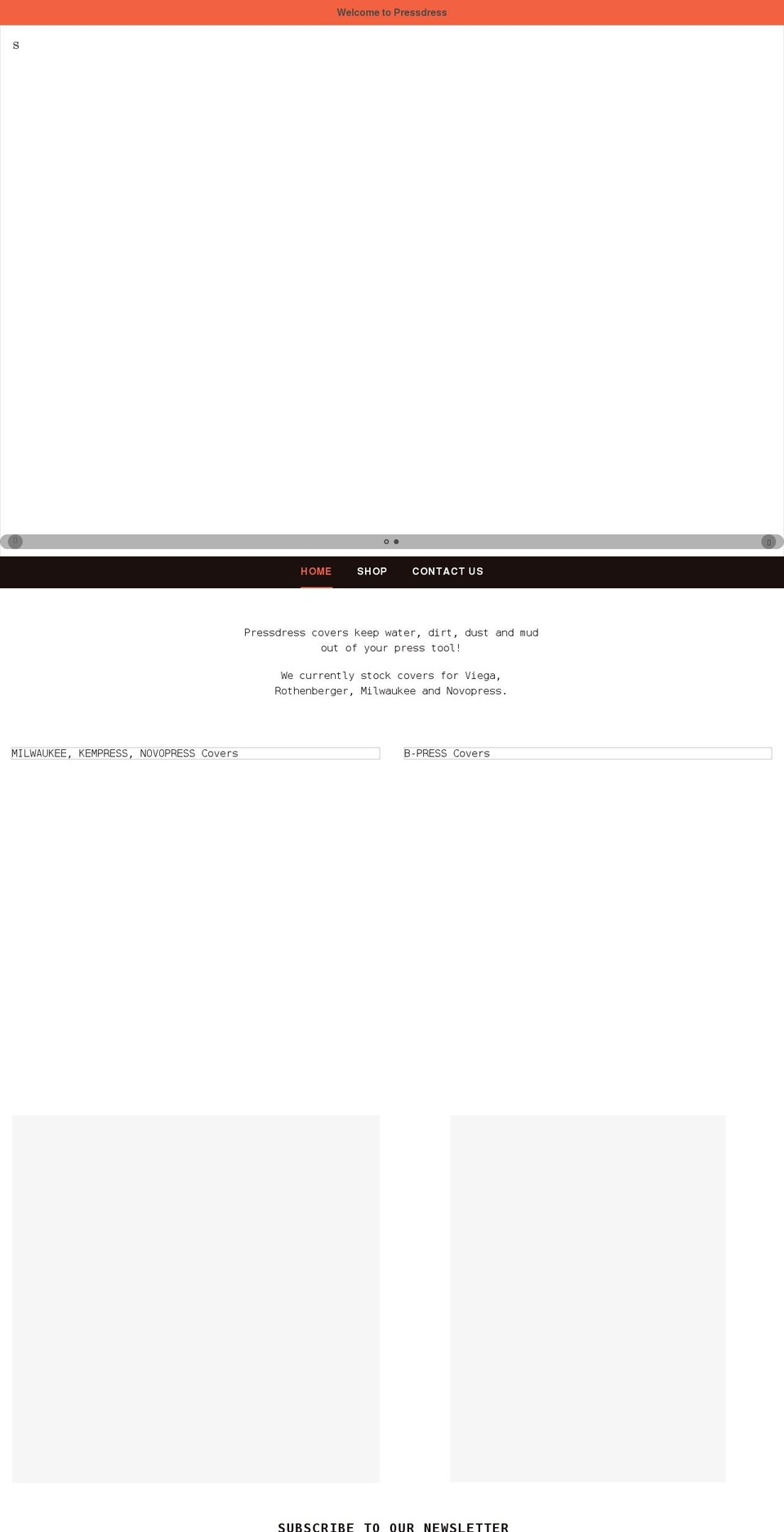 pressdress.com.au shopify website screenshot
