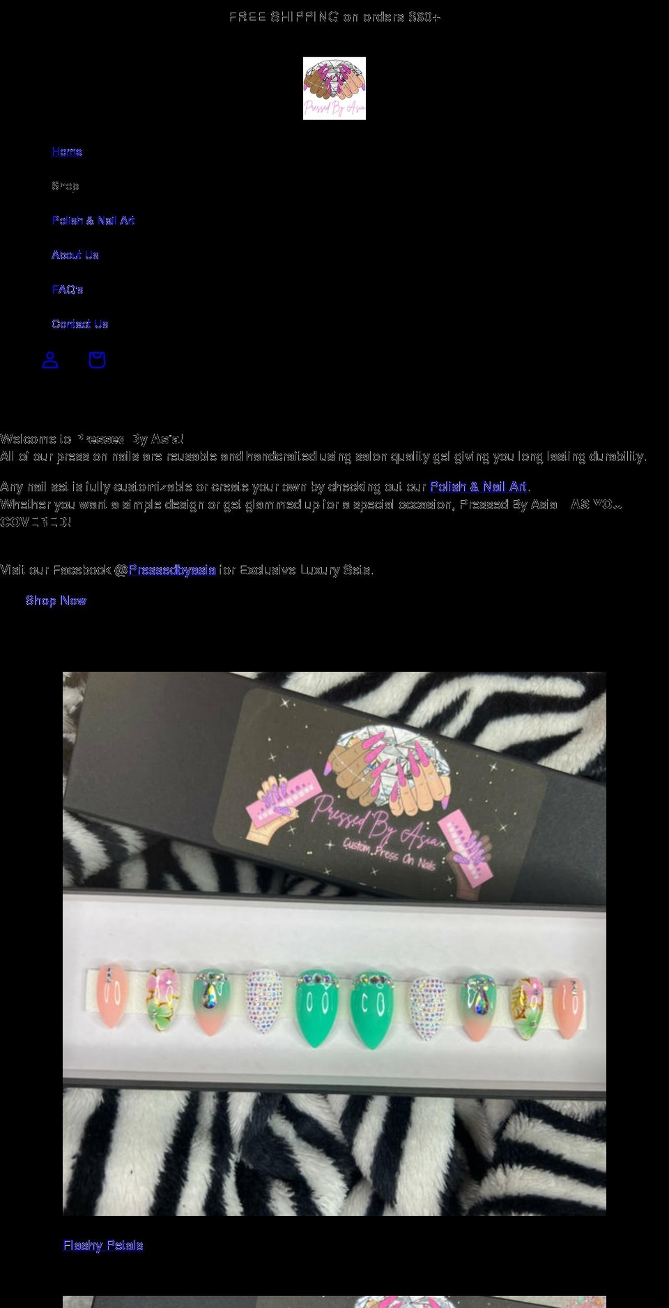 pressedbyasia.com shopify website screenshot