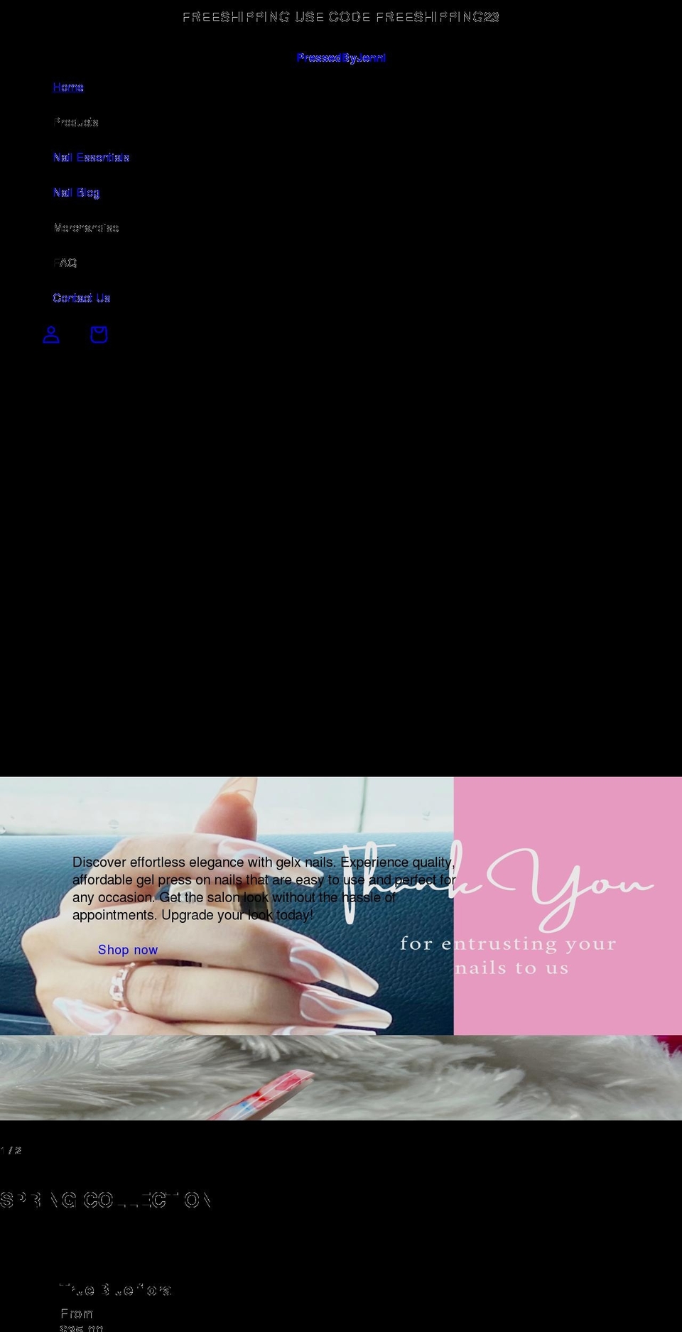 pressedbyjenni.myshopify.com shopify website screenshot