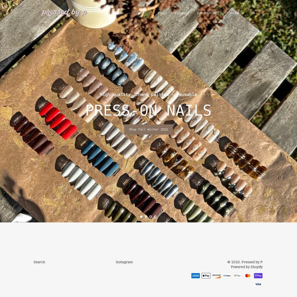 pressedbyp.com shopify website screenshot