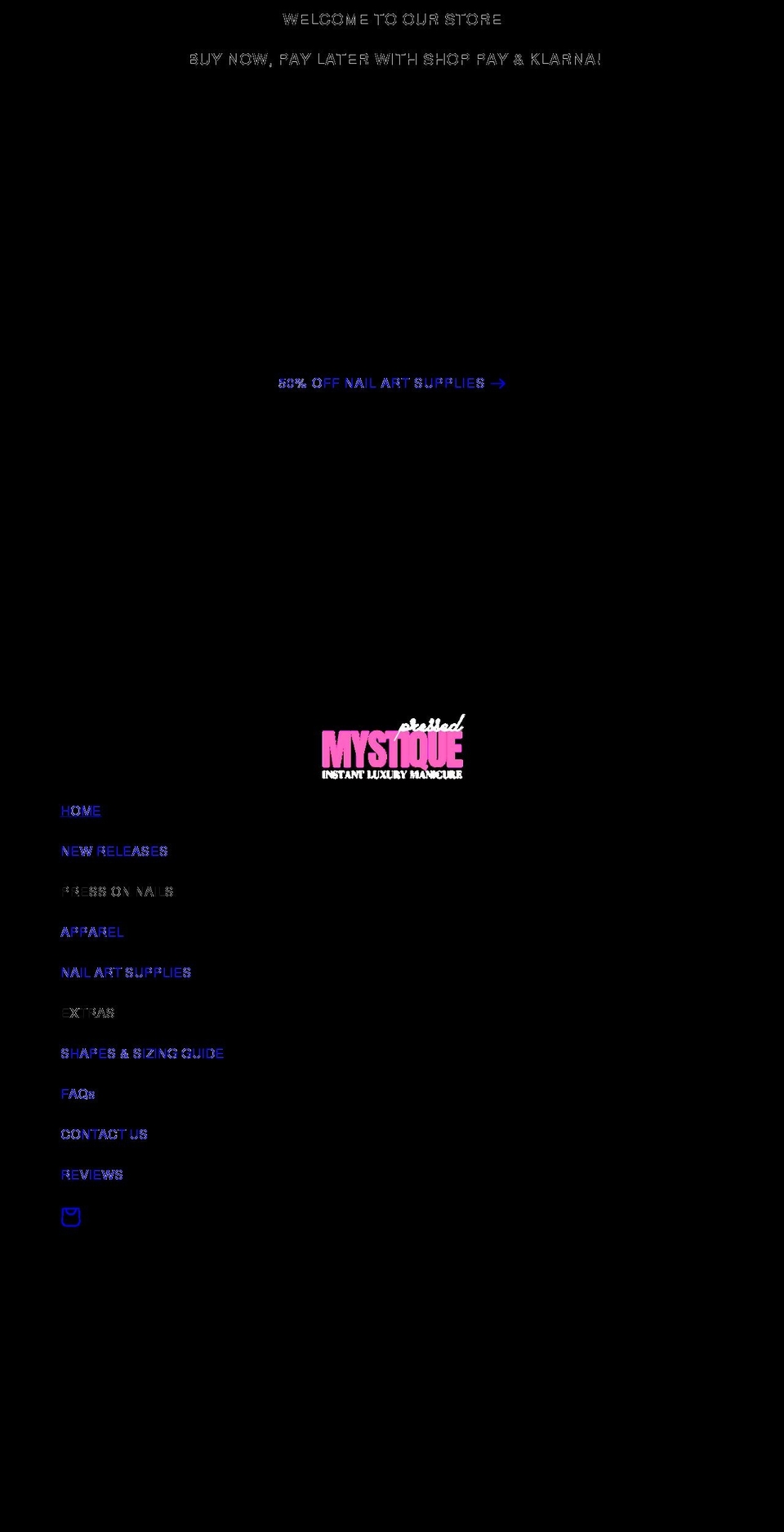 pressedmystique.com shopify website screenshot