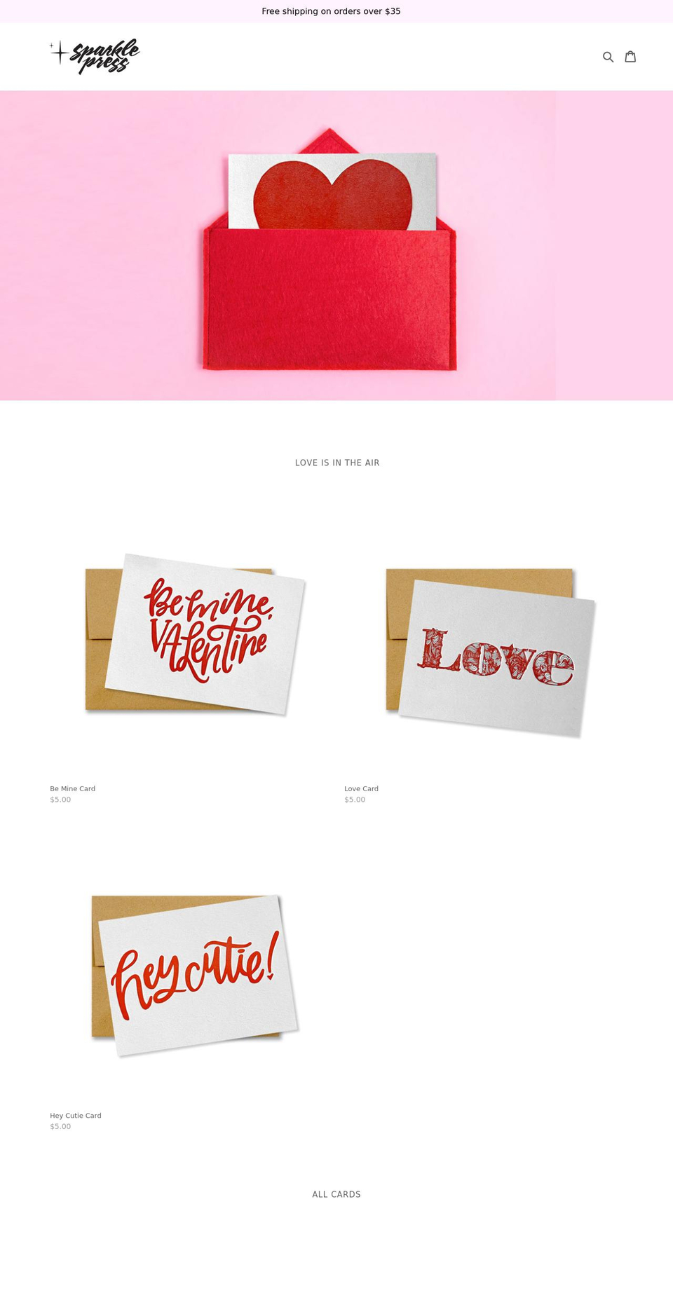 pressedwithsparkles.com shopify website screenshot