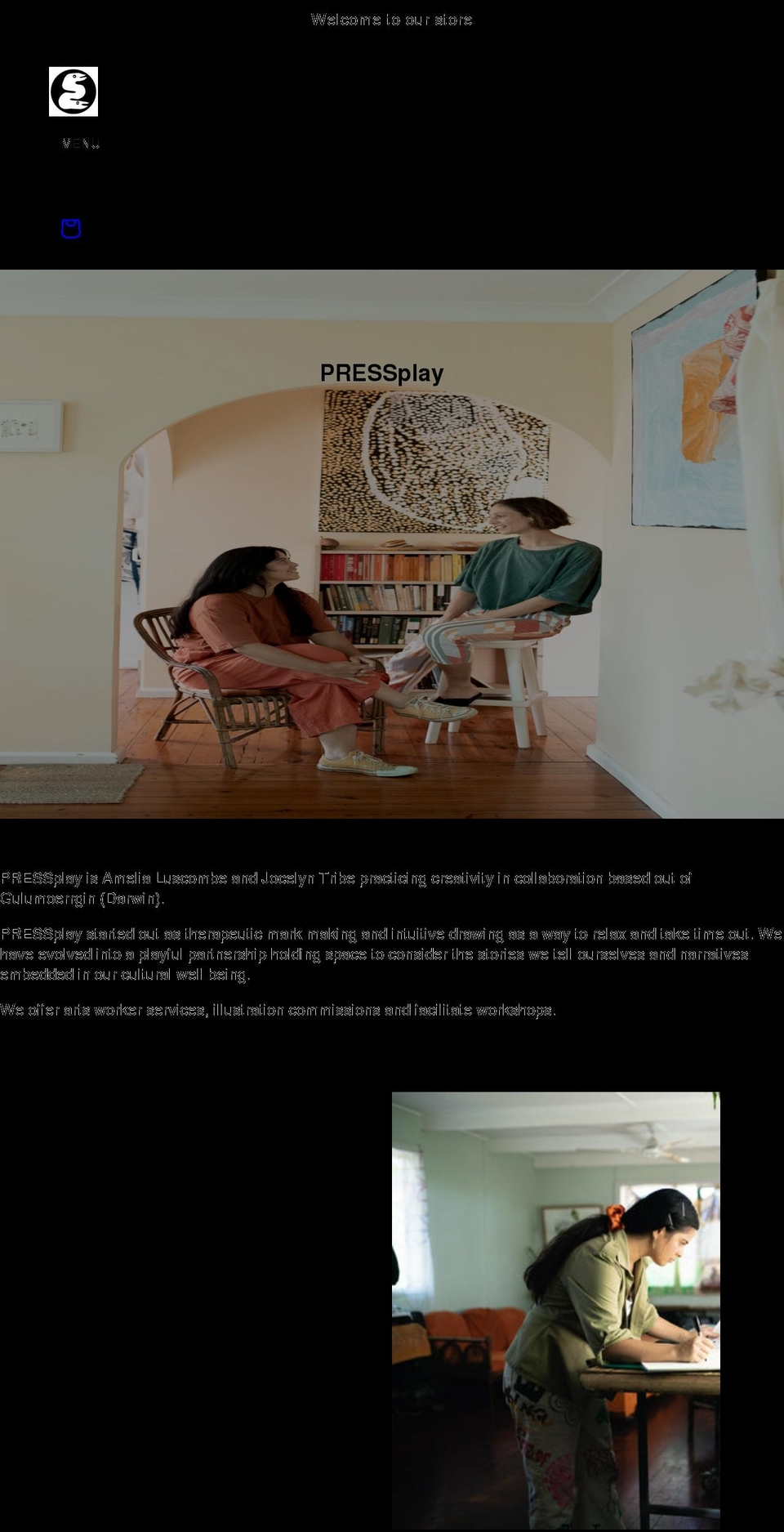 pressplayprint.com shopify website screenshot