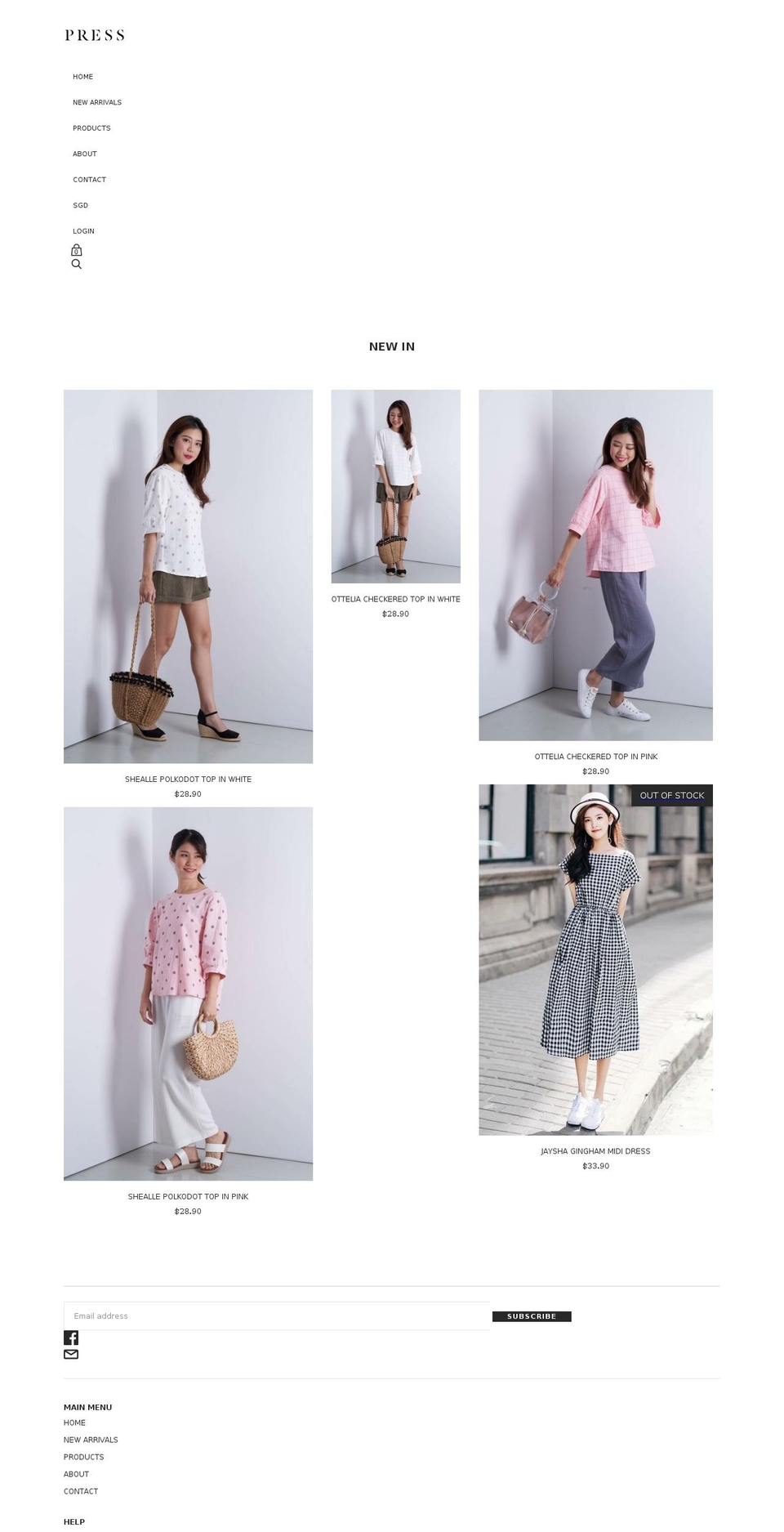 PRESS before PxU Dec 2017 Shopify theme site example pressstores.com