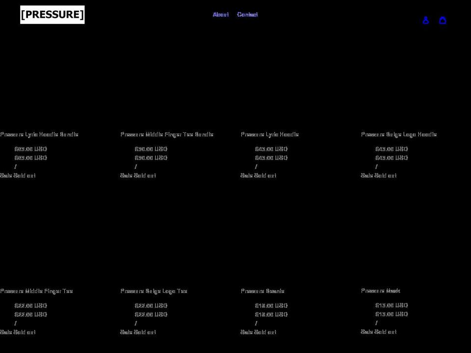 pressurecapsule.com shopify website screenshot