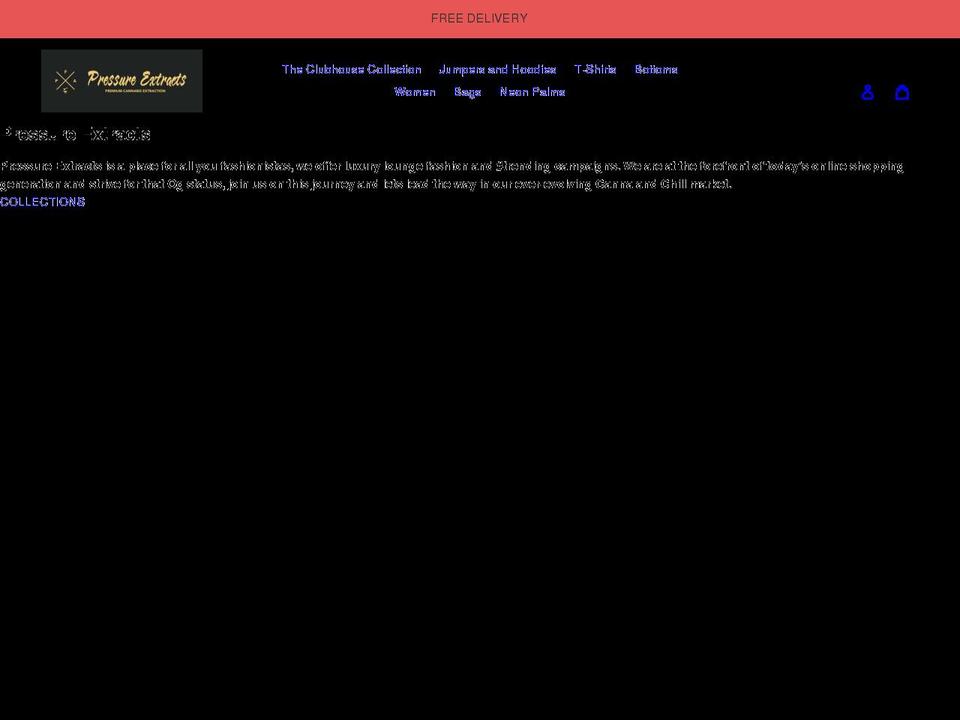 pressureextracts.com shopify website screenshot