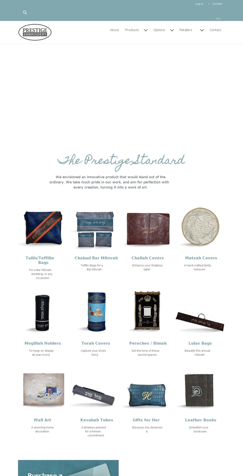 prestigeembroidery.com shopify website screenshot