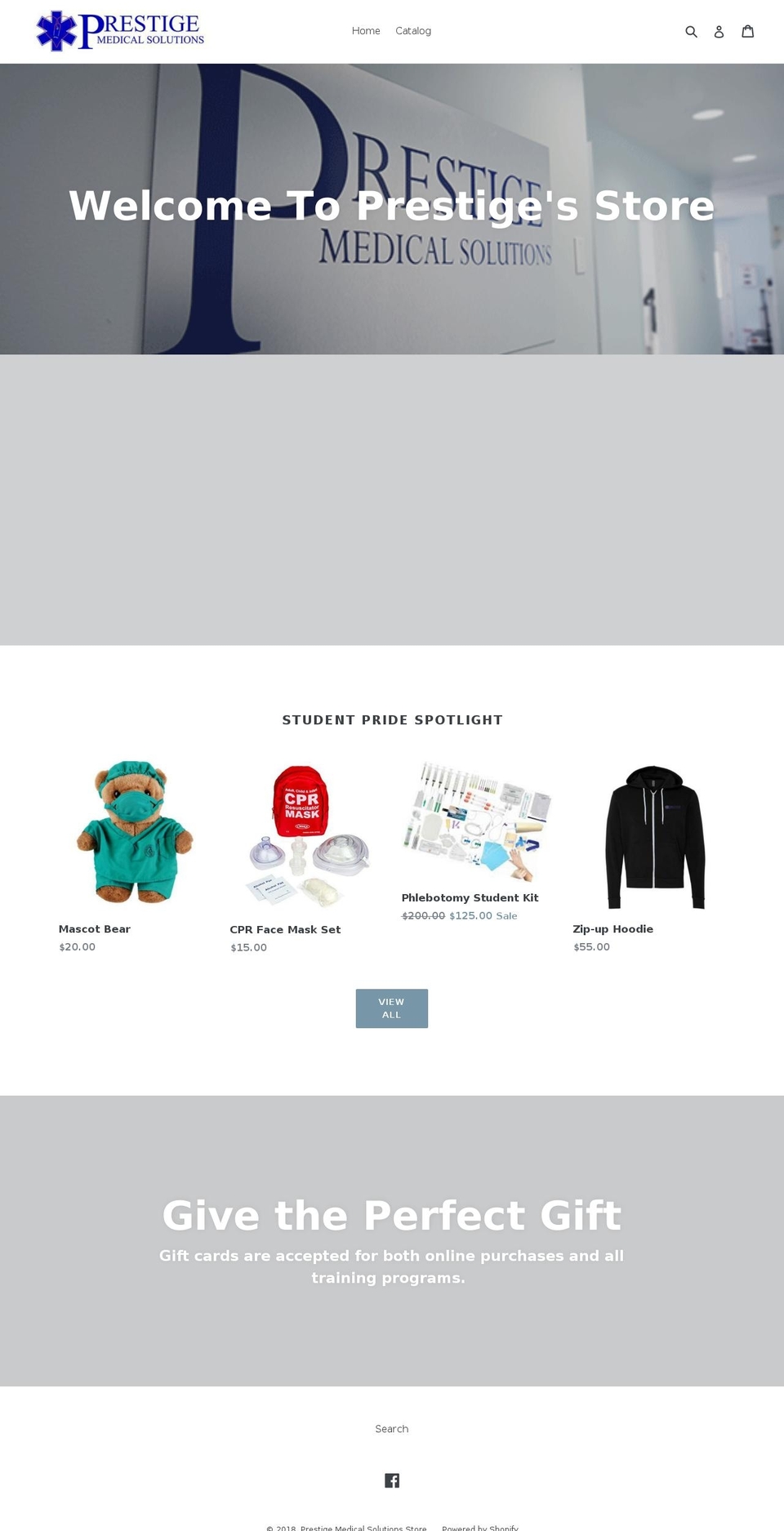 prestigestore.org shopify website screenshot