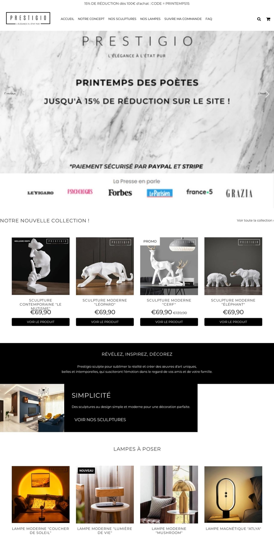 prestiigio.com shopify website screenshot