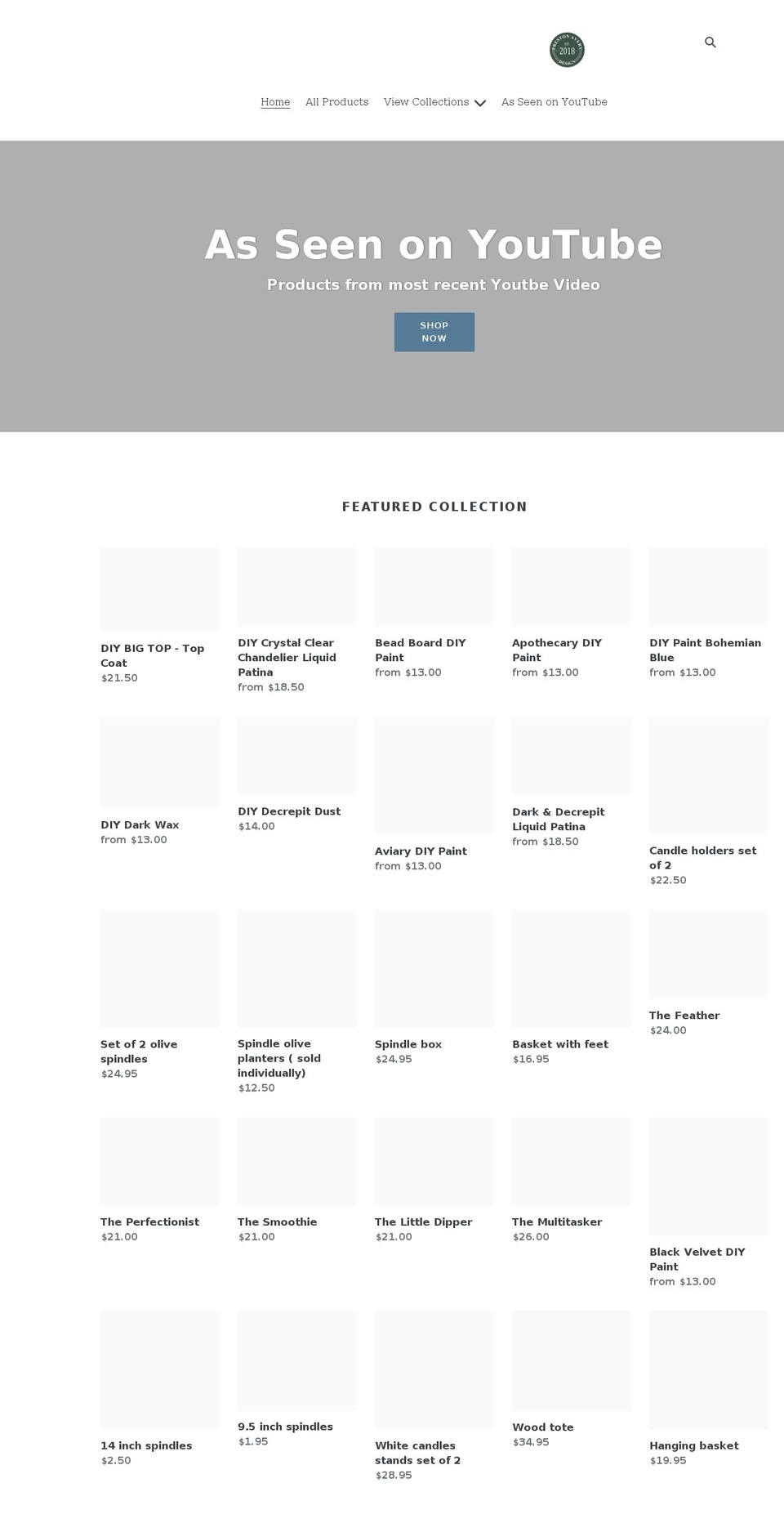prestonaverydesign.com shopify website screenshot