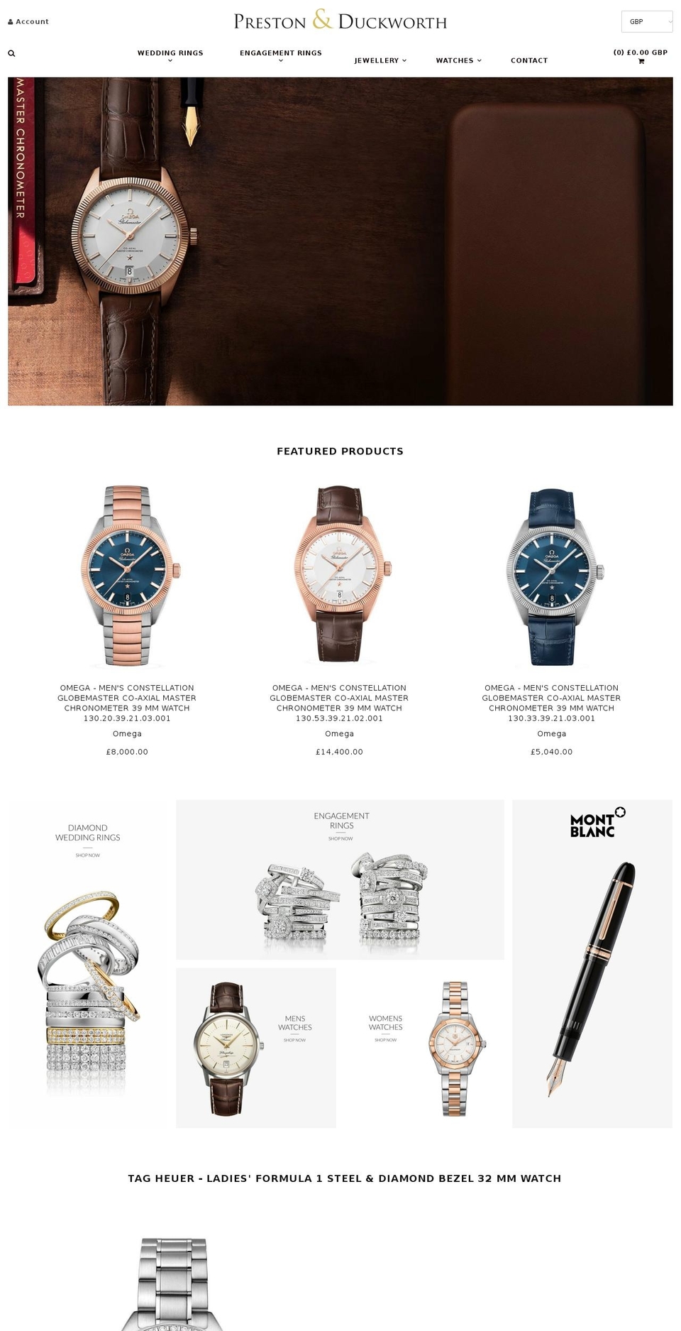 prestonsduckworth.com — Shopify storefront screenshot
