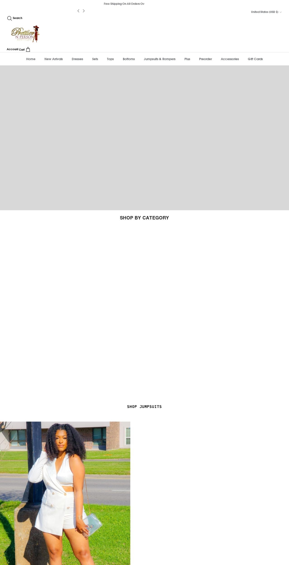 prettiernperson.com shopify website screenshot