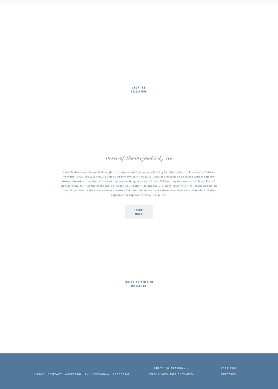 prettiesvenice.com — Shopify storefront screenshot