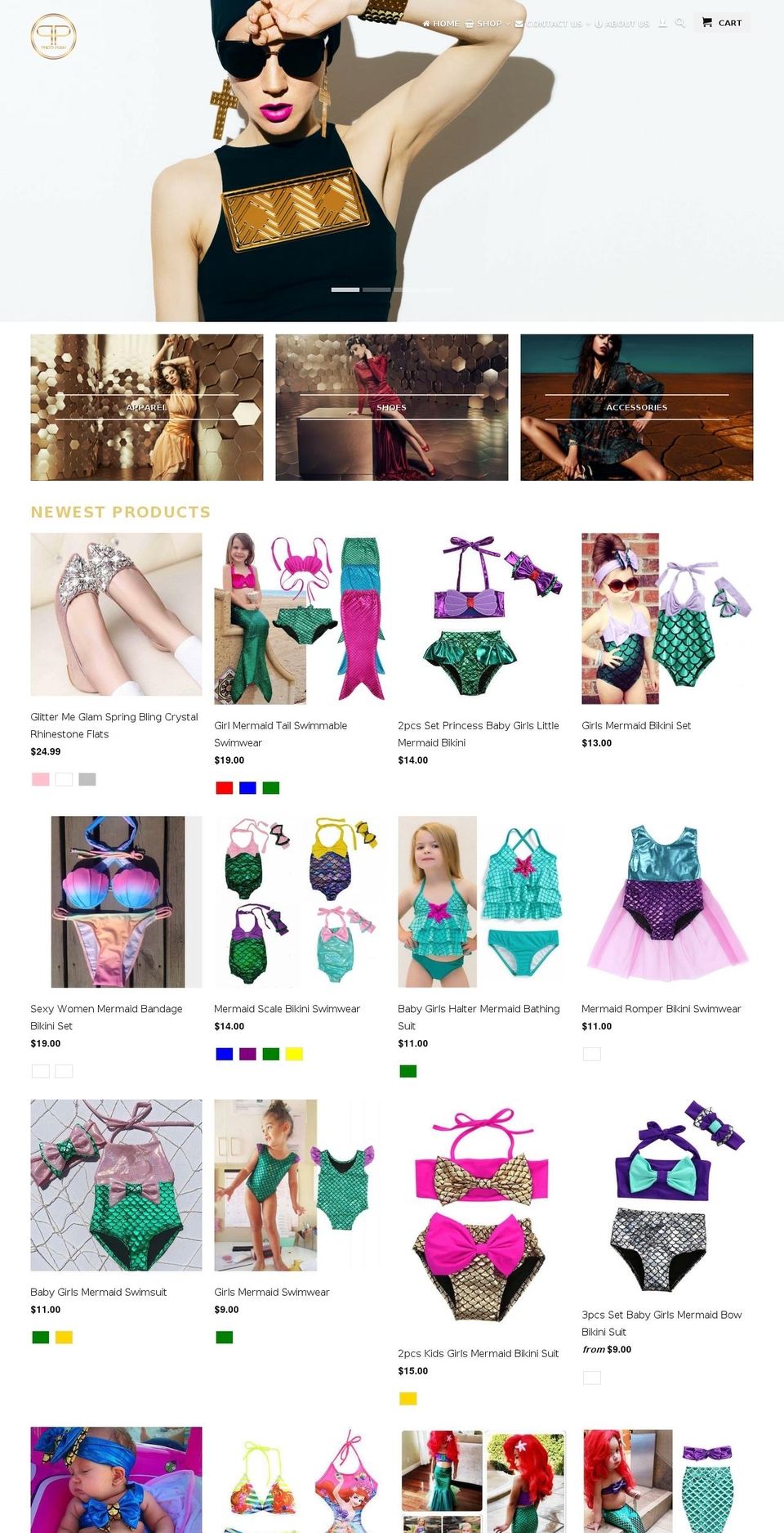 prettiposh.com shopify website screenshot