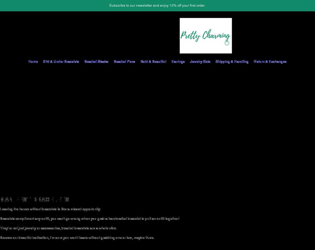 pretty-charming.com shopify website screenshot