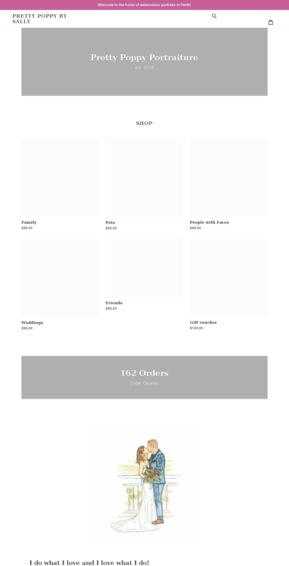 pretty-poppy.com shopify website screenshot