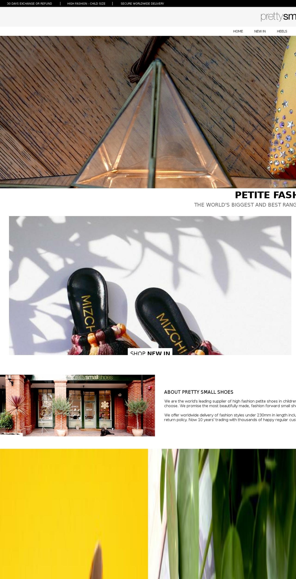 Pretty Small Shoes [ESC] Shopify theme site example pretty-small-shoes.com