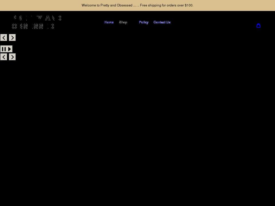 prettyandobsessed.com shopify website screenshot